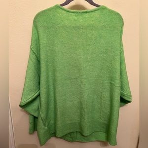 Zenna neon green sweater cardigan